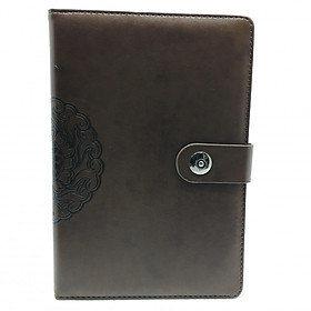 Sổ Da Ép Hoa Văn A5 Khuy Bấm (209-25n)