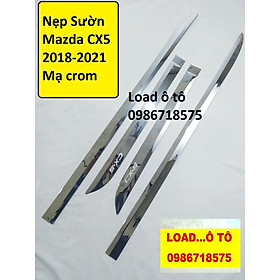 Nẹp Sườn Xe Mazda CX5 2022-2018 Mạ Crom Cao Cấp