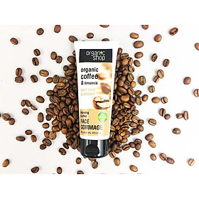 Combo 2 Kem tẩy tế bào chết mặt Organic Shop Organic Coffee & Powder (75ml*2)