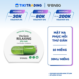 Combo 10 Mặt Nạ BNBG Phục Hồi Thư Giãn Da Vita Genic Relaxing Jelly Mask 30ml x10