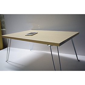 Bàn học sinh vân gỗ chân gấp xếp gọn 60x40x30