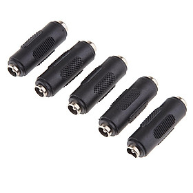 5 Pieces 5.5mmx2.1mm Female to Female  Power Charger DC Adapter