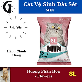 MIN Chính Hãng- Cát vệ sinh cho mèo 8L - Siêu Vón, Siêu Thấm Hút