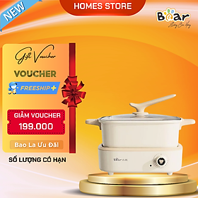 Mua Nồi Điện Đa Năng Bear DHG-C40M1 4L Nấu Siêu Nhanh Cao Cấp Công Suất 1500W - Hàng Chính Hãng