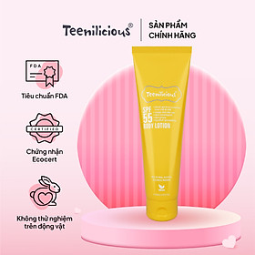 Sữa Dưỡng Thể Chống Nắng Teenilicious SPF55 Body Lotion, PA+++, Dành Cho Da Dầu Và Nhạy Cảm - 150ml