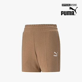 PUMA - Quần shorts tập luyện nữ lưng thun Classics Pintuck 538077