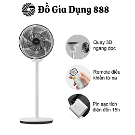 Mua Quạt Tích Điện Xiaomi Keheal F4  3 Mức  Gió  Chạy Êm  Có Điều Khiển  Hẹn Giờ Tắt  Pin Tới 15h  BH 12 Tháng