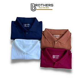 Hình ảnh Áo thun POLO nam TROLI cổ trụ bẻ, vải cá sấu cotton cao cấp, chuẩn phom, trẻ trung, thoáng mát - BROTHERS