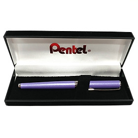 Bút Ký Mực Gel Cao Cấp Nắp Đậy Thân Tím - Mực Xanh Pentel K611V-C