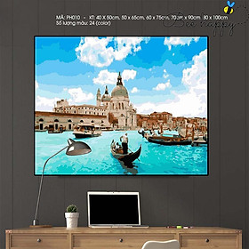 Mua Tranh Số Hóa Phong Cảnh Vịnh Venice BEE HAPYY MÃ DP010