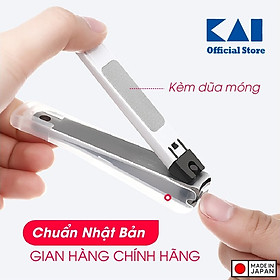 Bấm móng tay cao cấp KAI Type 001, cấu tạo lưỡi cắt sắc, bén với tay cầm gọn và dễ sử dụng - Hàng nội địa Nhật Bản |#Made in Japan