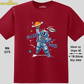 SLAM DUNK, mã G75. Áo thun nam nữ in siêu đẹp. Áo phông thoát nhiệt GOKING hàng hiệu cao cấp