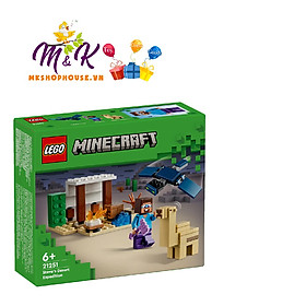 LEGO MINECRAFT 21251 Đồ chơi lắp ráp Chuyến thám hiểm đền thờ sa mạc của Steve (75 chi tiết)