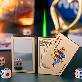 Mua Bật Lửa Khè HìNH Lá Bài Joler Có Gương Soi - Xài Gas