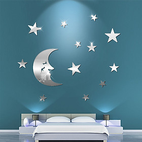 Mua Bộ decal trang trí dán tường 3D sáng tạo cao cấp (M6) Mặt trăng