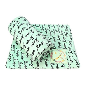 Mền nỉ cotton LOVE 2m x 1m6