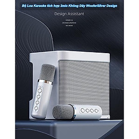 Mua Bộ Loa Karaoke mini tích hợp 2micro Không Dây WooferSilver Design