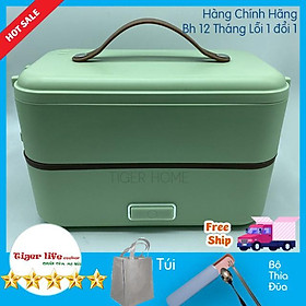 Hộp cơm hâm nóng và nấu, hộp cơm Cắm điện Cao cấp 1, 2, 3 Tầng Tặng túi đũa thìa
