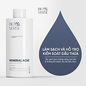 Nước tẩy trang làm sạch cho da dầu mụn Mineral Acne Micellar Solution 300ml