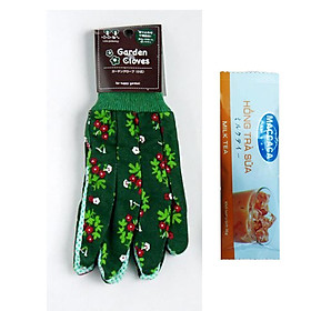 Găng Tay Làm Vườn Chống Trơn Trượt Nhật Bản + Tặng Hồng Trà Sữa (Cafe) Maccaca 20g