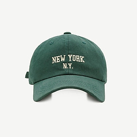 Mũ/ nón lưỡi trai hàn quốc thêu chữ New york, Nón kết trơn unisex nam nữ hàng chuẩn đẹp