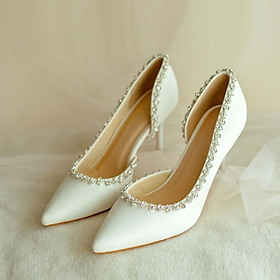 GIAFY CƯỚI - GIÀY CÔ DÂU BEJO H51 XOÀN ĐÁ - WEDDING SHOES