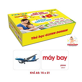 Bộ Thẻ Học Thông Minh FlashCards Song Ngữ Anh Việt Theo Phương Pháp Glenn Doman -Trọn Bộ 14 Chủ Đề 100 Thẻ A5