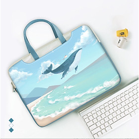 Túi da chống sốc laptop surface máy tính xách tay, túi đeo chéo công sở nữ cặp đựng laptop cute dễ thương chống nước