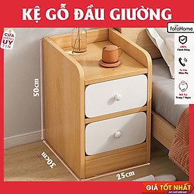Mua Tủ Tab Kê Đầu Giường Có Ngăn Kéo  Kệ Để Đồ Trang Điểm Lắp Ghép Tiện Lợi Chất Liệu Gỗ MDF Phủ Melamin