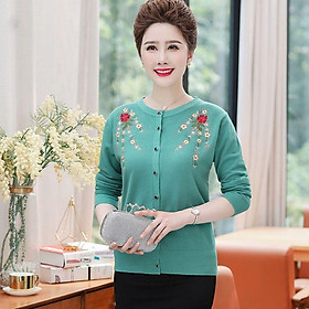 ÁO KHOÁC LEN CARDIGAN TRUNG NIÊN_ ÁO LEN NỮ