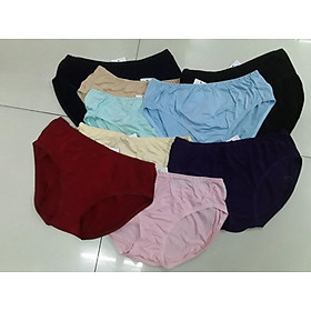 Set 10 quần lót nữ Thun cotton Cạp dành cho người béo (Từ 90kg đến 100kg)