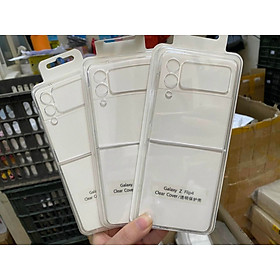 Ốp lưng Clear Slim Cover trong suốt cứng cho Samsung Galaxy Z Flip/Z Flip4/ Z Fold 3/ Z Fold 4 chống ố mỏng nhẹ