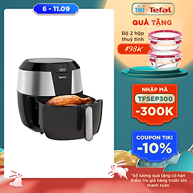 Nồi chiên không dầu vỏ thép Tefal EY701D15 - Dung tích 5.6L Size lớn XXL Công suất 1850W - Hàng chính hãng