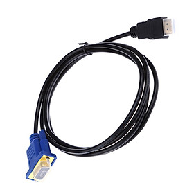 HDMI To VGA Converter Adapter Male To Male With Audio Cable For Laptop TV