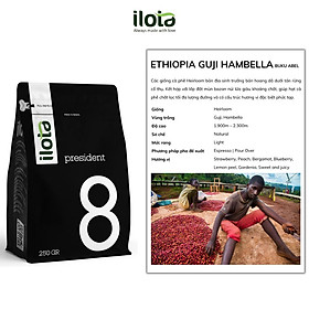 Cà phê Ethiopia Guji Hambella Buku Abel G1 ILOTA Rang Mộc 250g/500g