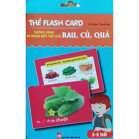 Thẻ Flash card thông minh  – Bé Nhận Biết Thế Giới Rau, Củ, Quả