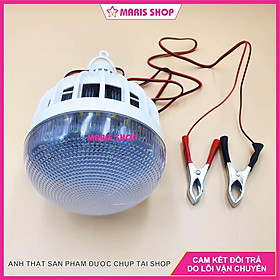 Mua Bóng đèn LED 12v kẹp bình ắc quy loại lớn tản nhiệt nhôm 45W đi tàu biển  đèn đánh cá  đèn kẹp xe máy  đèn 12v