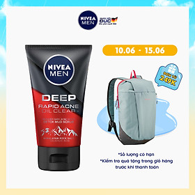 Sữa rửa mặt Ngừa mụn Sạch sâu NIVEA MEN Himalaya Deep Rapid Acne Oil Clear (100g) - 88521