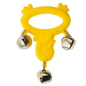 Duck Design Handbell Jingle Bells Musical Rhythm Toys 2 Colors Musical Instruments for School