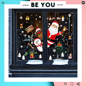 Mua Decal Dán Tường Hình Ông Già Noel  Chủ Đề Giáng Sinh  Decal Trang Trí Văn Phòng  Cửa Hàng  Nhà Ở  Quán Cafe
