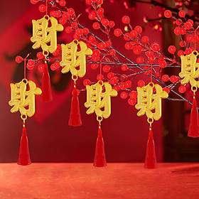 Chinese New Year Decorations Lucky Pendants Hanging Ornaments for Bonsai Home Office Trees