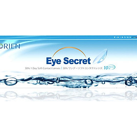 Bộ Năm Cặp Kính Áp Tròng Trong Suốt Dùng 1 ngày Eye Secret- 2.Năm độ