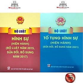 Sách - Combo 2 cuốn Bộ luật hình sự + Bộ luật tố tụng hình sự