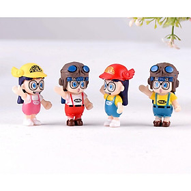 Mua KHO-HN * Combo 04 mô hình Arale siêu cute cho các bạn trang trí tiểu cảnh  chế móc chìa khóa DIY