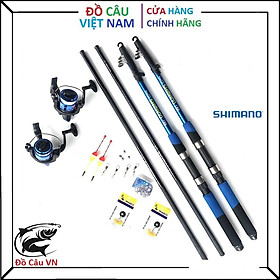 Bộ cần câu Shimano Nexus 4 cần 2 máy , Tặng kèm phụ kiện - Cần Câu Top1 VN