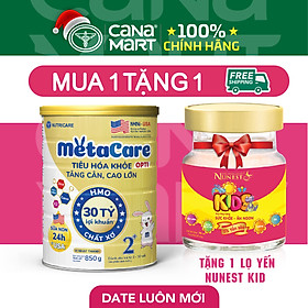Sữa bột Nutricare Metacare OPTI 2+ giúp bé tiêu hóa khỏe tăng hấp thu (850g)
