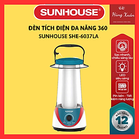 Đèn Tích Điện Đa Năng 360LED Sunhouse SHE-6037LA - Màu Ngẫu Nhiên - Chính Hãng