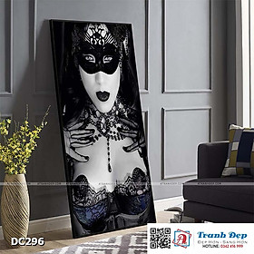 Tranh đơn canvas treo tường Decor Cô gái quyến rũ - DC296