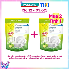 Nước Rửa Bát Orita Hương Chanh Lemon Scented Dish Washing Liquid 500ml