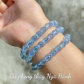 Vòng tay quấn 3 vòng đá aquamarine - Cam kết hàng thật 100%